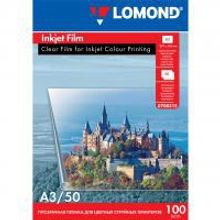 LOMOND 0708315 плёнка прозрачная для струйной печати А3 (297 х 420 мм) 100 мкм, 50 листов