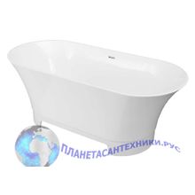 Ванна из искусственного камня Aquanet Bloom Ellipse TC-S92 165x75, глянцевая