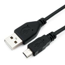 Кабель USB 2.0 Am=>mini B - 1.8 м, черный, Гарнизон (GCC-USB2-AM5P-1.8M)