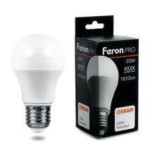 Feron Лампа светодиодная Feron E27 20W 4000K Матовая LB-1020 38042 ID - 235426