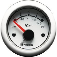 Wema Индикатор давления масла белый Wema IORP-WW-0-10 12 24 В 0 - 10 бар