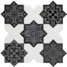 Мозаика Skalini Pantheon PNT (BLACK-White) Irregular х10 9,2х18,4