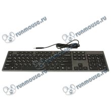 Клавиатура A4Tech "KV-300H", 104кн., с разветвителем USB2.0, черно-серый (USB) (ret) [94515]