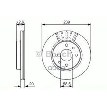 Диск Тормозной | Перед | Bosch арт. 0986479082