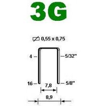 Скоба Omer 3G - 16мм гальванизированная