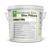 Краска Kerakoll Kerakover Eco Silox Pittura на основе водной дисперсии акрил-силоксановых смол, минеральная, цвет Coloured A, 14 л