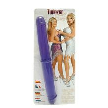 Двухсторониий фаллоимитатор Twinzer Double Dong - 33 см. Фиолетовый