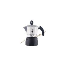 Bialetti Dama Deco 2 порции черный низ + светлый верх