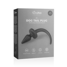 Easy toys Черная пробка с хвостом собаки Dog Tail Plug S (черный)