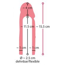 Телесная насадка-реалистик Extension Sleeve - 15,5 см. (241153)