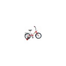 Велосипед 2-х колесный Navigator Basic ВМЗ16023 16 дюймов Kite-тип багажник, страховочные колеса, красный, белый, красный