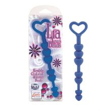 Синие анальные бусы LIA LOVE BEADS - 17,8 см. (43627)