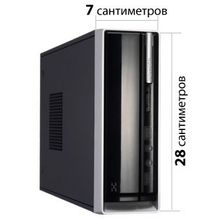 Matrix Mini M07(2.8ГГц, 2ядра, Intel Pentium Dual-Core 4096Мб DDR3 HDD 500Гб GMA 3150 DVD-RW) - системный блок