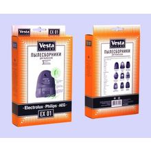 Vesta Vesta EX 01 S (200) - 5 синтетических пылесборников (EX 01 (200) мешки для пылесоса синтетика)