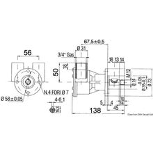 Osculati Nauco FPR044 pump, 16.059.00