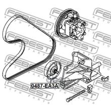 Ролик Натяжной Приводного Ремня Mitsubishi Legnum Ea Ec# 1996.06-2002.08 [Jpn] Febest арт. 0487EA3A