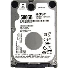 Жёсткий диск HDD 500 Gb SATA 6Gb   s HGST Travelstar Z7K500.B    HTS725050B7E630    2.5" 7200rpm 32Mb