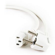 Кабель питания 220В, Schuko- C13, VDE, 10A, 1.8 м, белый, Cablexpert (PC-186W-VDE)