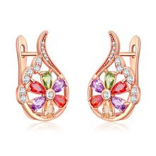 Серьги с позолотой, Swarovski Crystal Shik (арт. 71929-10)