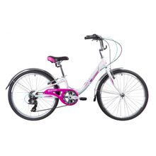 24" NOVATRACK Ancona 2019 (7ск, алюм, жестк, Vbr, RS35 - TY300 TZ500)(24AH7V.ANCONA.10WT9, рама 10", белый, 133991)