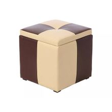 Мебельстория Пуф Рубио-2 коричнево-бежевый к з ID - 310802