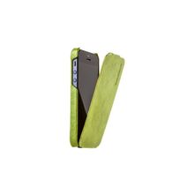 Кожаный чехол Borofone General Flip Leather Green (Оливковый цвет) для iPhone 5