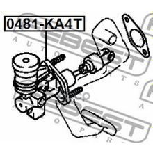 Цилиндр Сцепления Главный Mitsubishi Pajero Montero Sport Kh0# 2008.07-2013.01 [Eur Mmth] Febest арт. 0481KA4T