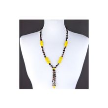 Бусики-Колечки Бусы Янтарь "Галстук" арт.НЯН-п539а