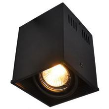 Накладной светильник поворотный CARDANI черный GU10 1*50W 220V арт.A5942PL-1BK