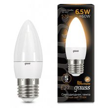 Gauss Лампа светодиодная Gauss LED Candle E27 6.5Вт 2700K 103102107 ID - 429796