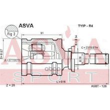 Шрус Внутренний | Прав | ASVA арт. TYIPR4