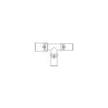  "Cofit P" прес. тройник  26 x 20 x 20мм,бронза нерж. сталь Артикул №: 1513358