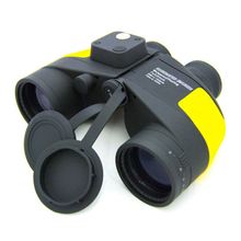 Бинокль Navigator  7х50 MARINE WP с компасом profi (желто-черный)  обрезиненный, водонепроницаемый