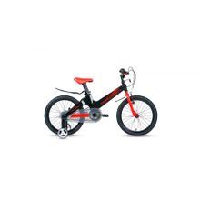 Детский велосипед FORWARD Cosmo 16 2.0 черный красный (2021)