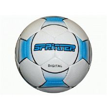 Мяч футбольный Sprinter р. 5, пресскожа, разноцветный
