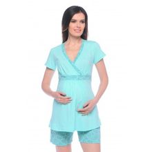 40 недель с шортами мятный