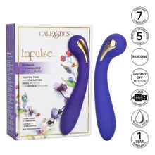 Фиолетовый вибромассажер с электростимуляцией Intimate Estim Petite G Wand - 19 см. (218390)