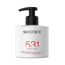 Шампунь-маска для возобновления цвета волос Красный Selective 531 Color-Reviving Mask Shampoo Red 275мл