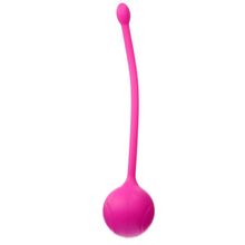 Erokay Розовый металлический шарик с хвостиком в силиконовой оболочке (розовый)