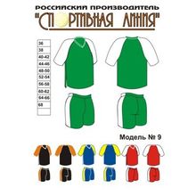 Форма волейбольная, Спортивная Линия, модель №9, женская форма.