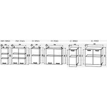 Кухня Орио угловая высокие шкафы 2100х3500 (модульная)
