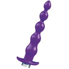 Фиолетовая анальная перезаряжаемая виброцепочка VeDO Quaker - 21 см. Фиолетовый