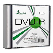 Диск DVD+R SMARTTRACK 4,7 Gb 16x, Slim Case  (ST000218)