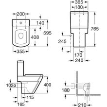 Унитаз-компакт Roca Hall 342627