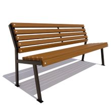 Скамейка парковая «РЕТРО» без подлокотников (0,6м (17 кг.))