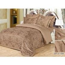 Постельное белье UNIALDE Жаккард с вышивкой Евро с 4мя нав. Silk-Place 41616