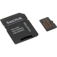 Карта памяти SanDisk Extreme Pro   SDSQXCG-128G-GN6MA    microSDXC Memory Card 128Gb UHS-I U3 Class10 + microSD--  SD Adapter