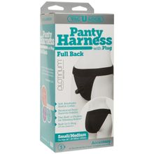 Doc Johnson Трусики с плугом Vac-U-Lock Panty Harness with Plug Full Back - S M (S-M   черный)