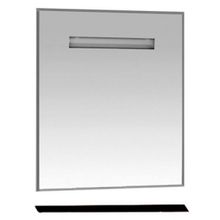 Misty Зеркало для ванной Лика 75 черная полка