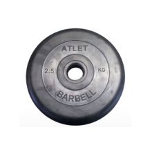 Диск обрезиненный Atlet BARBELL d-26 mm 2,5 кг